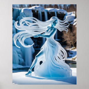 Poster Sculpture sur glace - Patinage sur glace