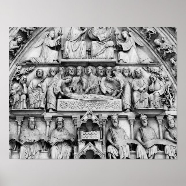 Poster Sculptures historiques, chrétiennes Notre Dame Par (Devant)