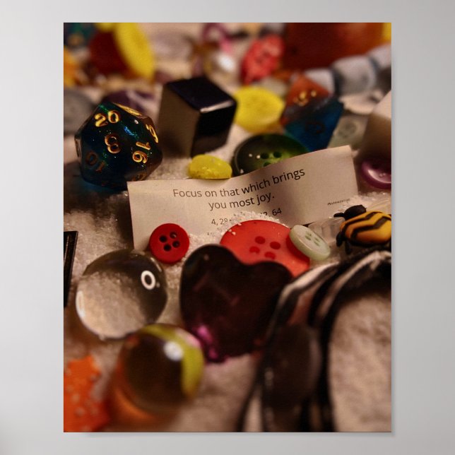 Poster Se concentrer sur la joie (Devant)