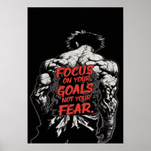 Poster Se concentrer sur vos objectifs et non sur vos peu