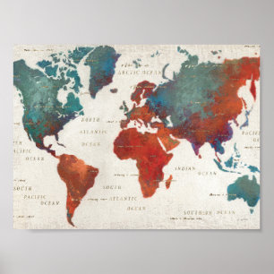 Poster Se Déplacer Souvent, Se Déplacer Toujours Carte Av
