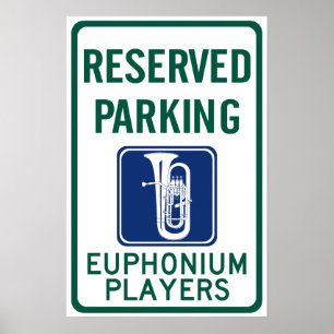 Poster Se garer de joueurs d'euphonium