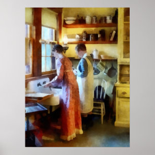 Poster Se Laver Après Le Dîner