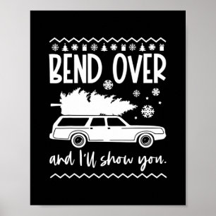 Poster se pencher et vous montrer noël pyjama drôle
