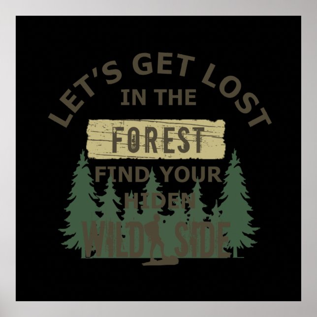 Poster Se perdre dans la forêt (Devant)