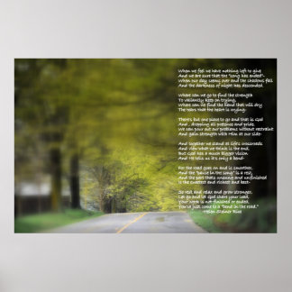 Poster Se plier sur la route