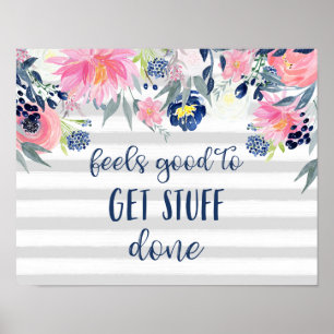 Poster Se sent bien pour obtenir l'aquarelle de   faite