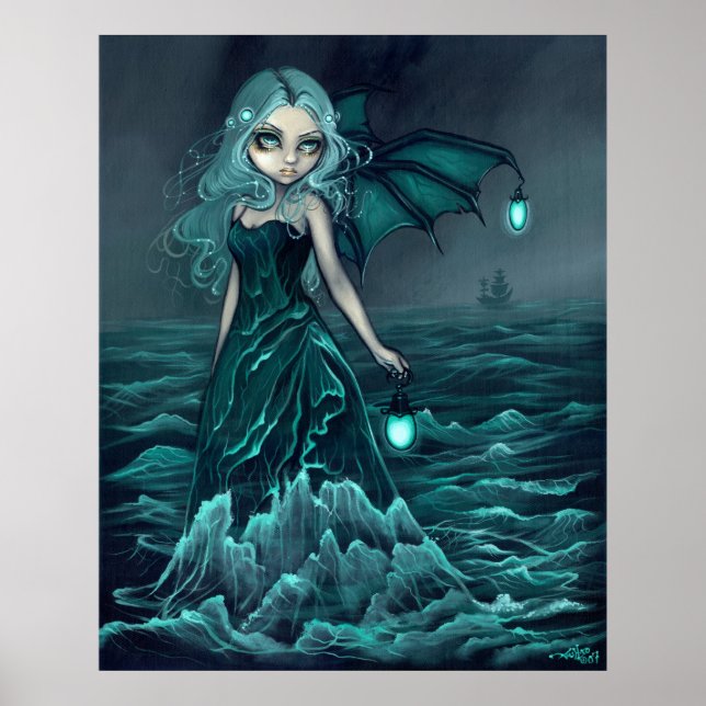 Poster Sea Beacon gothique mer fairy Art Imprimer (Devant)