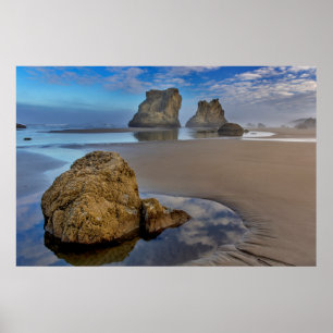Poster Sea Stacks on Bandon Beach à Bandon, Oregon 2