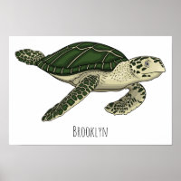Sea turtle cartoon