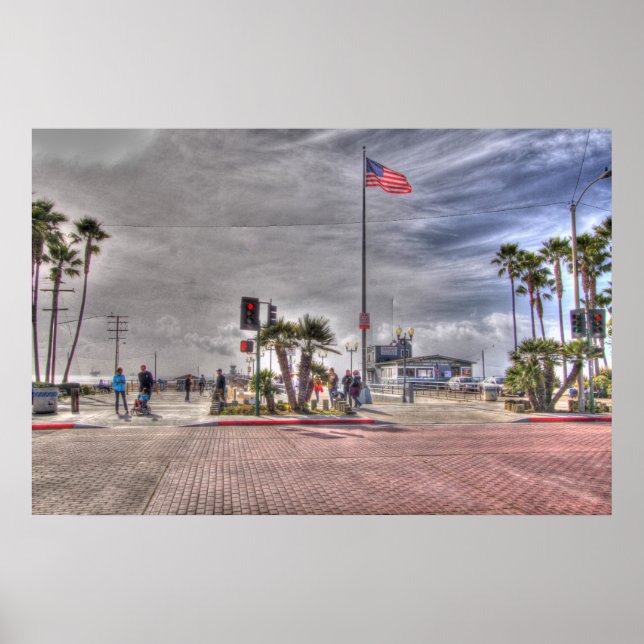 Poster Seal Beach Californie (Devant)