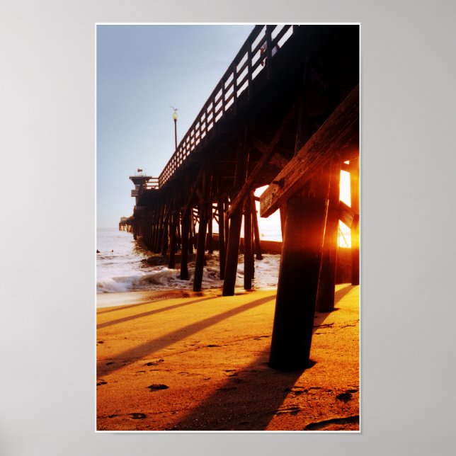Poster Seal Beach Pier 06 Imprimer (Devant)