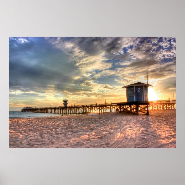Poster Seal Beach, toile CA (Devant)