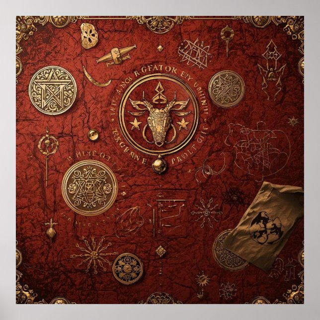 Poster Seal of the Hidden Order (Devant)