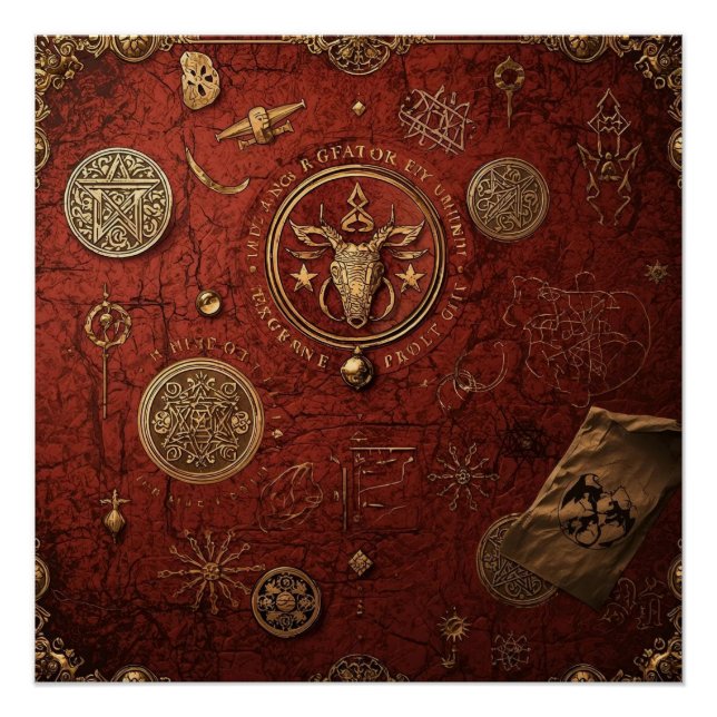 Poster Seal of the Hidden Order (Devant)