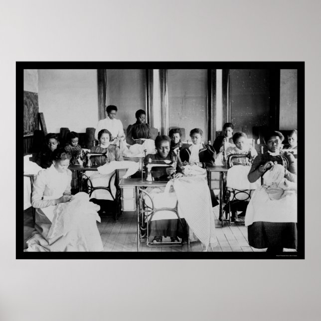 Poster Seamstress African American 1900 (Devant)