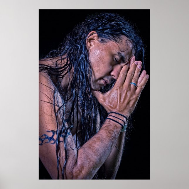 Poster Sean Vasquez Joueur Amérindien de Flûte (Devant)