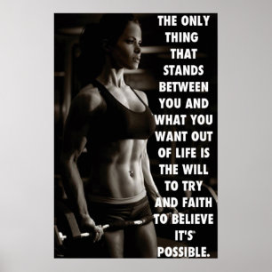 Poster Séance d'entraînement de motivation