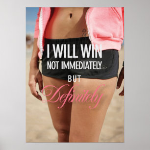Poster Séance d'entraînement de motivation
