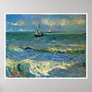 Poster Seascape at Saintes-Maries-de-la-Mer