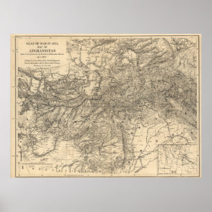 Poster Seat de guerre :  L'Afghanistan 1878