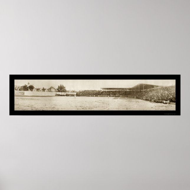 Poster Seattle Baseball Park Photo 1907 (Devant)