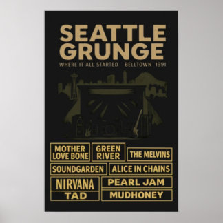 Poster Seattle Grunge