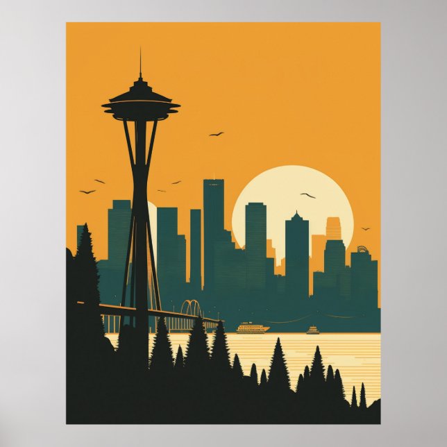 POSTER SEATTLE N° 1 (Devant)