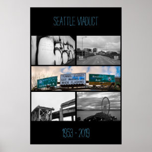 Poster Seattle Viaduct Commemorative