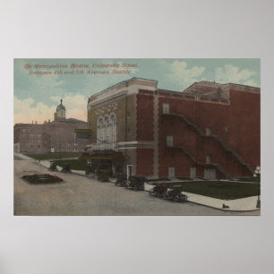 Poster Seattle, WA - la métropolitaine