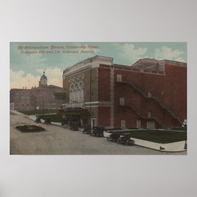 Poster Seattle, WA - Métropolitain (Devant)