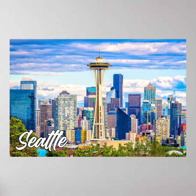 Poster Seattle, Washington, États-Unis (Devant)