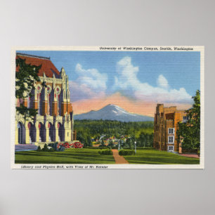 Poster Seattle, Washington - Université de Washington