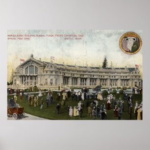 Poster Seattle, Washington - vue d'agricole