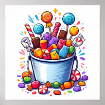 Seau-bonbon de traitement ou de collage