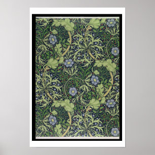 Poster Seaweed Wallpaper Design, printed by John Henry De