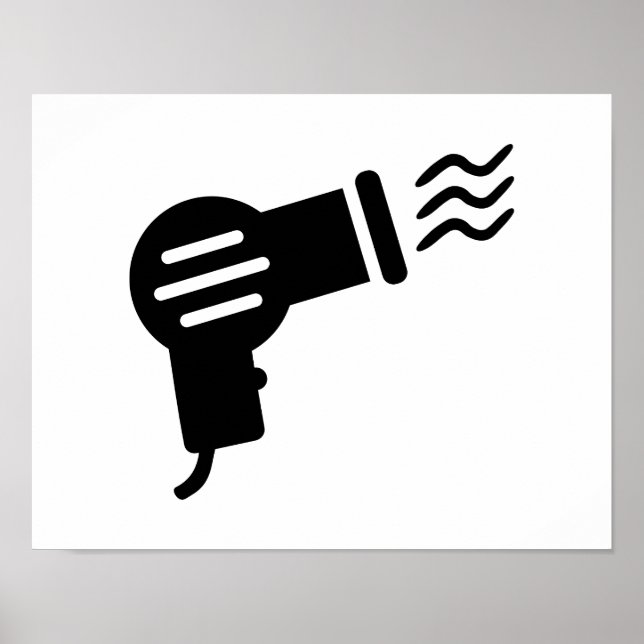 Poster Sèche-cheveux (Devant)
