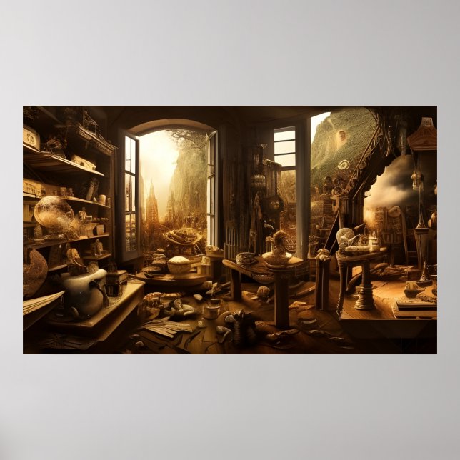 Poster Second Hand Shop 19e siècle (Devant)