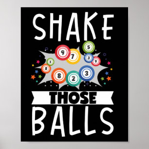 Poster Secouer Ces Boules Drôle Lucky Jeu