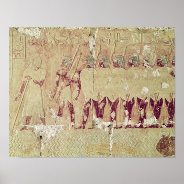 Poster Secours dépeignant des soldats (Devant)