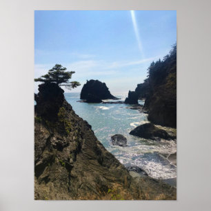 Poster Secret Beach, Samuel H. Boardman, Oregon
