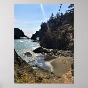 Poster Secret Beach, Samuel H. Boardman, Oregon