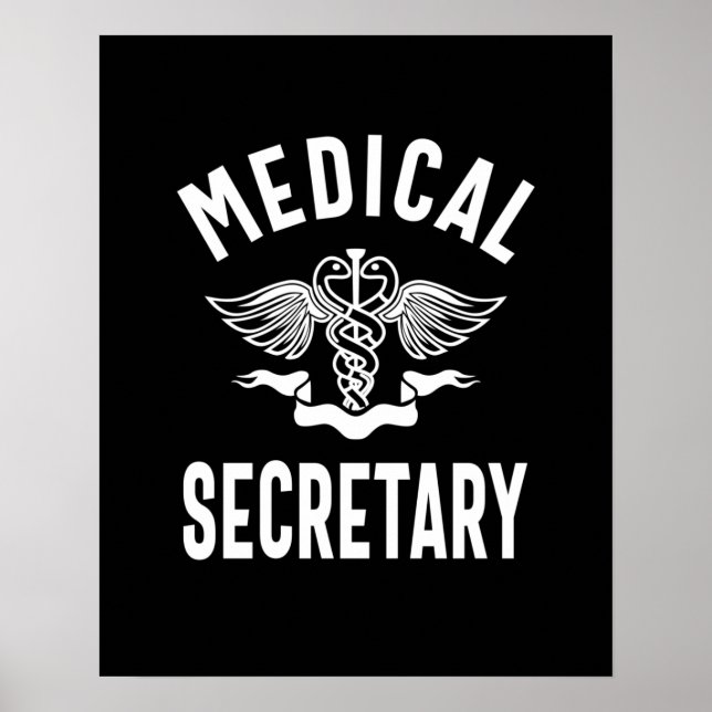 Poster Secrétaire Médicale Titre du poste Cadeau (Devant)
