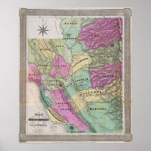 Poster Secteur d'extraction de la Californie