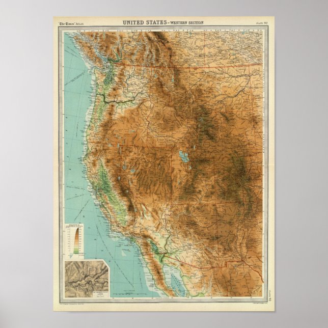 Poster Section ouest des États-Unis (Devant)