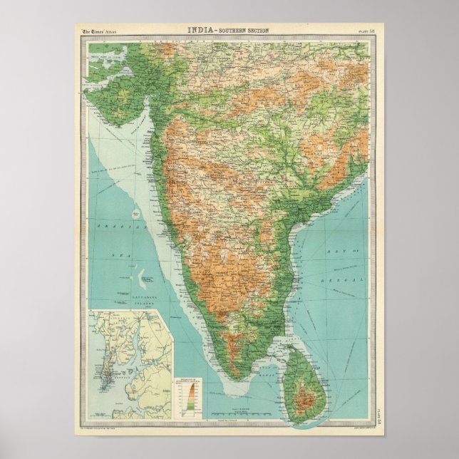 Poster Section sud de l'Inde (Devant)