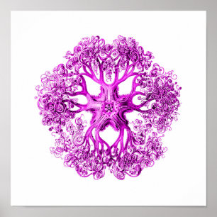 Poster Section Tentacle en rose