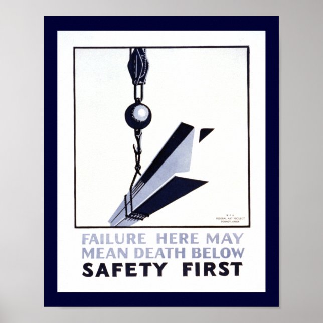 Poster Sécurité d'abord (Devant)