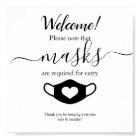 Sécurité d'entreprise moderne Portez votre masque