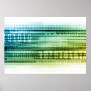 Poster Sécurité des données sur Internet et informations 